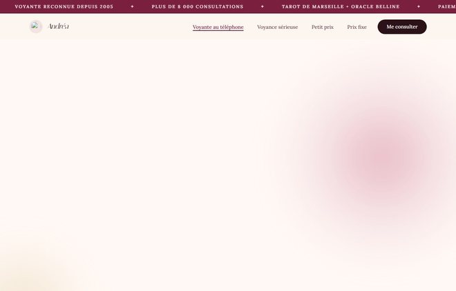 Page d'accueil de voyante-telephone.fr